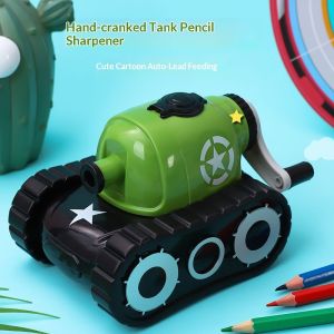 LAZ nigori xe tăng hình gọt bút chì quay tay với bào tự động phóng cho trẻ em-vui vẻ và dễ sử dụng