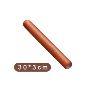 Lahome Ebony Wood Rolling Pin Non-stick Round-Head Wooden Dough Baking Tools for Pizza Pie Pastries Pasta and Cookies GMZ30