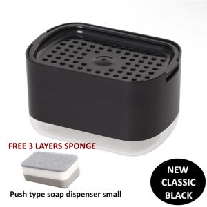 High-Quality Soap Dispenser for Kitchen Sink Countertop Soap Pump with Sponge Caddy Sponge Holder