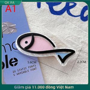 QK FA ✨ Hàn Quốc Phong Cách Sáng Tạo Ít Cá Xương Kẹp Tóc Barrettes Mùa Hè Phim Hoạt Hình Cá Heo Clip Vui Tóc Phụ Kiện Cho Phụ Nữ Mũ Nón