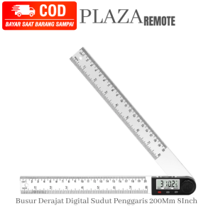Penggaris SIKU DIGITAL 200Mm siku 8Inch Sudut Finder Meter 360 Derajat Busur Derajat Inch