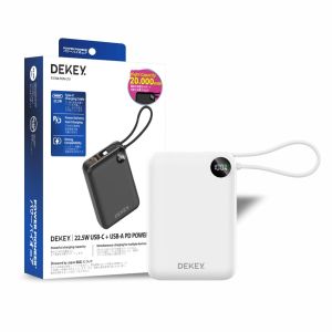 Pin Dự Phòng DEKEY Power Pioneer 20.000mAh 22.5W USB-C PD Power Bank chính hãng Japan