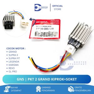 GN5 PKT 2 HEMAT REGULATOR KIPROK + SOKET GRAND / LEGENDA / SUPRA X / SUPRA FIT / GL PRO / RECT COMP