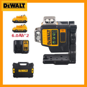 【สินค้านำเข้าจากอเมริกา】DEWALT DW089LG 12V แบตเตอรี่ลิเธียมไฟสีเขียว 3 ด้าน 12 เส้นแนวนอนเลเซอร์ในร่มและกลางแจ้งเครื่อง