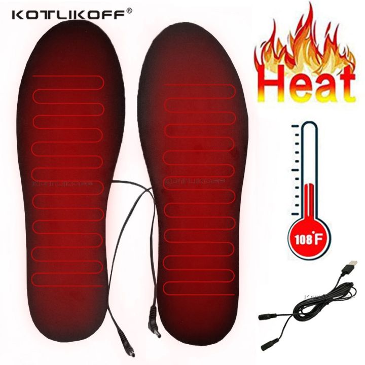 【foot tribe】 USB Heated Shoe Insoles Electric Foot Warming Pad Feet Warm Sock Pad Mat