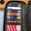 Lee Jeep Camel Long Zip Leather Wallet Genuine Cow Leather Purse Dompet Kulit Panjang. 