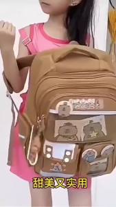 AE Foreign trade schoolbag for primary school girls designed to reduce the burden suitable for grades one to six large capacity cute My Melody childrens backpack