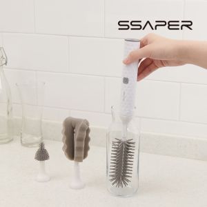 Dụng cụ rửa bình sữa đa năng SSAPER Hàn Quốc