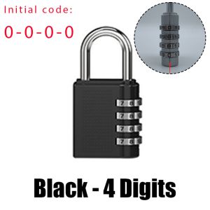 3-4 Digits Password Padlock Resettable Code Padlock Zinc Alloy Code Lock Number Padlock for Door