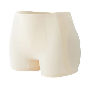 Womens thin invisible wide-padded hip-enhancing pants seamless high-waisted hip-lifting and butt-enhancing breathable safety underwear