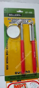 Telescopic magnet pick and inspection mirror - sellery 07-105