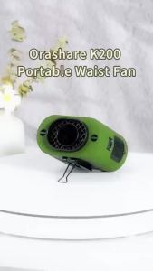 Orashare K200 Portable Waist Fan 14500mAh Rechargeable 5 Speed Strong Wind Fan With &Light