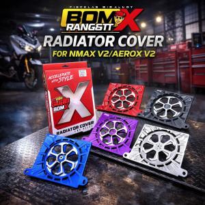 BOM X Radiator Cover CNC Alloy GRILS w/ Spinner For Nmax v2 / Aerox v2