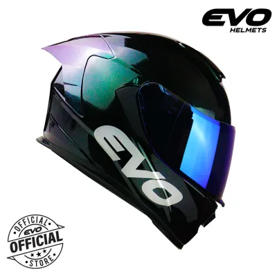 EVO GT-PRO Prizm Dual Visor Full Face Helmet with Free Clear Lens