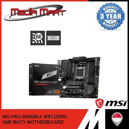 [CPU BUNDLE] MSI M-ATX MOTHERBOARD PRO B650M-A WIFI DDR5 BUNDLE WITH ...
