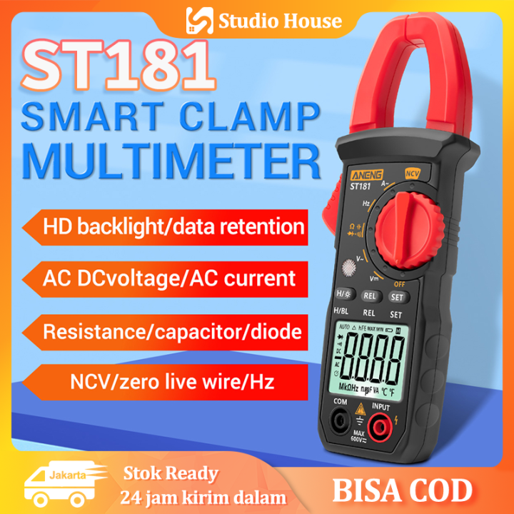 Alat Pengukur Arus AC Digital ST181 Universal Pengukur Kapasitansi ...
