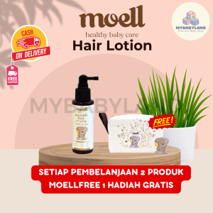 Moell Nourish Hair Everyday Hair Lotion Baby | 100 ml | Moell Nourish Hair Everyday - Hair Lotion / Hair lotion anak / Natural organic / Alkohol free / Menutrisi rambut bayi