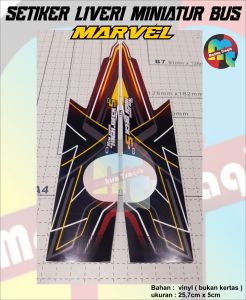 SETIKER LIVERY MINIATUR BUS PLASTIK
