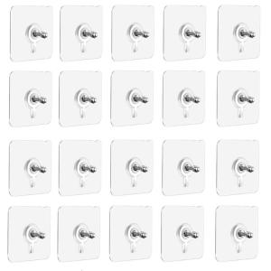 10pcs Traceless Wall Hook Self Adhesive Pictures Frame Hangers Self Adhesive Hook set for Home & Office decors Silver