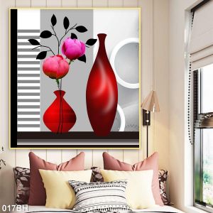 Tranh gạch 3d bình hoa đẹp