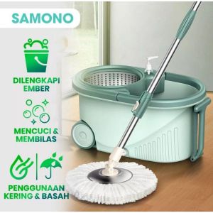 PROMO ALAT KEBERSIHAN MAGIC MOP Alat Pel an Praktis Samono Putar 360 BISA COD