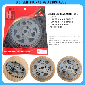 Adjustable Timing Gear Gigi Sentrik Gir Sintrik Geser DZR Racing JUPITER MX LAMA MX NEW MX KING 135 VIXION