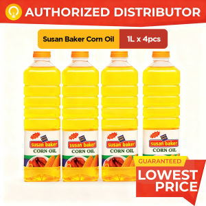 4x Susan Baker Corn Oil 1L/2L Multipack | Pure Cooking Oil Value Pack Sulit Bundle
