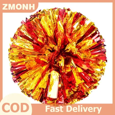 ZMONH 1Pc Plastic Double Hole Handle Cheerleader Pom Poms Metallic Streamer Club Supplies Dance Party Club Decorator Tools