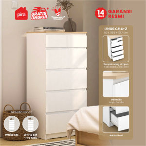PIRA - LINUS CH4+2 Lemari Laci / Lemari Susun / Drawer