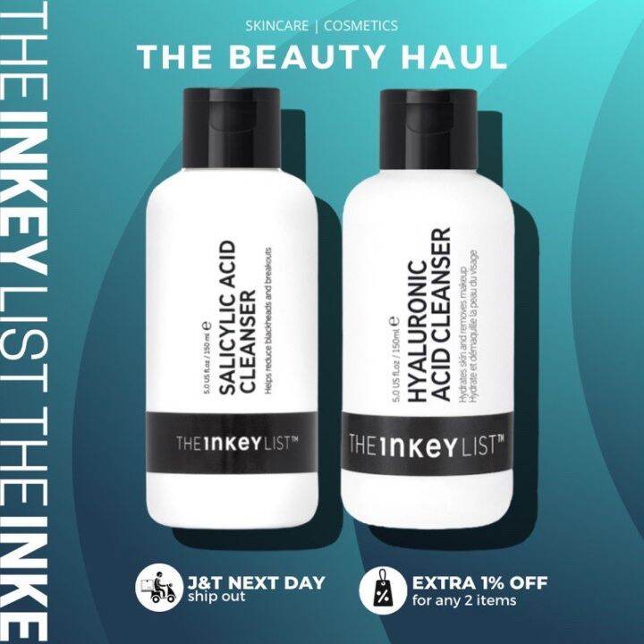 THE INKEY LIST Salicylic Acid 2 Cleanser Or Hyaluronic Acid Cleanser   Ec8f8fbba37ee831dc2c9ea00bb7a1b3  720x720q80 