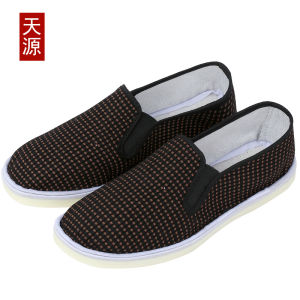 Free Shipping Spring And Autumn WomenS Canvas Shoes With A Rubber Sole Cotton Fabric Flat Design Casual Style Elastic Opening Slip-On And Breathable