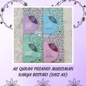 Al Quran Pelangi Muslimah Karya Bestari (Saiz A5)