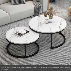F&G 【Ready Stock】 Meja Kopi Ruang Tamu Coffee Table Meja Kopi bulat Living room table Nordic Set Table 桌/茶几