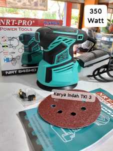 Mesin Amplas Kayu NRT-PRO 945 HD Finishing Electric Sander Orbital 945HD 350Watt 125 mm Amplas 5Inch