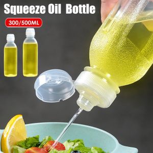 Brightbling 300/500ml Kitchen Oil Spray Bottle Condiment Squeeze Bottles Cooking Baking BBQ Seasoning Oil Bottle