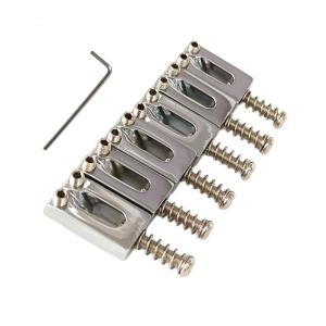 6Pcs Zinc Alloy Roller Bridge Saddles with Wrench Tremolo System Bridgesfor Electric Guitar Accessories Enduring