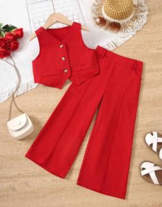 ashley Best Seller Casual Sleeveless Vest  and Trousers Pants  for Girl  Teen  Set Terno  - best seller - good quality - super kapal ng tela - trending  - 100 percent cotton - mall quality - Top pick  - madaling maubos - trending  - made of imported fabri