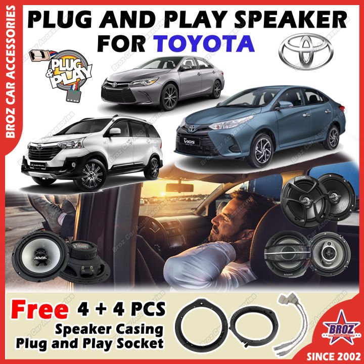 For Toyota Avanza Camry Chr Altis Innova Rush Vios Yaris Prius Plug And Play Car Speaker Adams