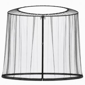 JING Fine Mesh Patio Umbrella Mosquito Netting Adjustable 9/10 FT Mosquito Net Cover Hand Wash Only Breathable Parasol Bug Screen Net Sunshade