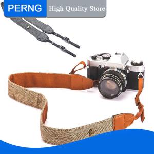 [PERNG] Tehe Portable Camera Strap Camera Shoulder Neck Vintage Strap Belt 100% Cotton Camera Strap For Sony Nikon Canon Olympus DSLR Camera