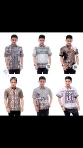 kemeja batik pria lengan pendek terbaru termurah baju batik motif bunga - termurah - terbaru kemeja batik