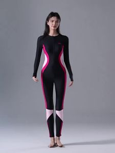 [Warrior2] Women UV Protection Full Body Outdoor Water Sports Bathing Surfing SwimWear Long Sleeve Quick-Dry Beach Rash Guard Swim Skirts