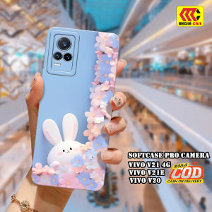 Case Vivo V21E / V21 4G / V20 Terbaru Kelinci Casing Silikon Softcase TPU Pro Camera