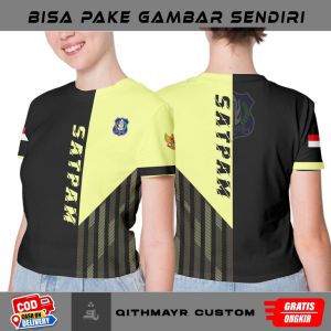 jersey wanita security / kaos jersey satpam - baju satuan pengamanan sublime dryfit high quality terbaru
