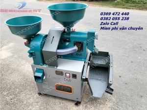 Máy xát gạo nghiền bột chạy cùng lúc cho ra gạo trắng bột mịn