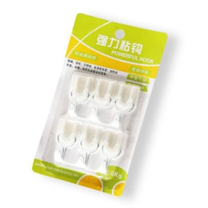 Cantolan Isi 6 Powerful Hook / Gantungan Tempel Baju 6in1 Mudah Pasang Kebutuhan Rumah