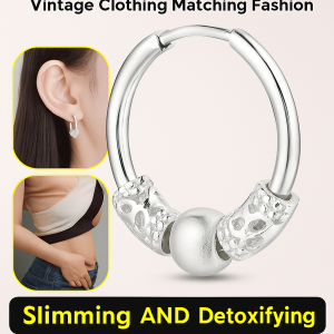 Good Fortune Comes With Silver Earrings Simple And Versatile Stud Earrings Lucky Bead Earrings Luxury Fashion Ear Clips Elegant Ear Studs For Women Attract Wealth 时来运转银耳扣