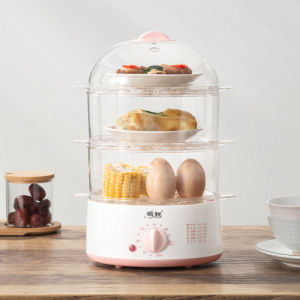 Electric Steamer: A Three-layer Siumai Steamer & Timed Breakfast Machine
