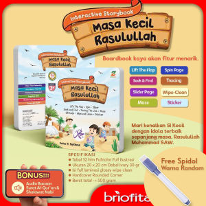Buku Cerita Anak Boardbook Interactive Storybook Masa Kecil Rasulullah