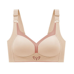 บราไร้รอยต่อ FallSweet สำหรับผู้หญิง ขนาดใหญ่ บราไร้สาย บราบุเบา ครอบคลุมเต็มที่ ขนาด C D E